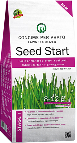 Concime granulare starter per la semina del prato Concime granulare starter per la semina del prato